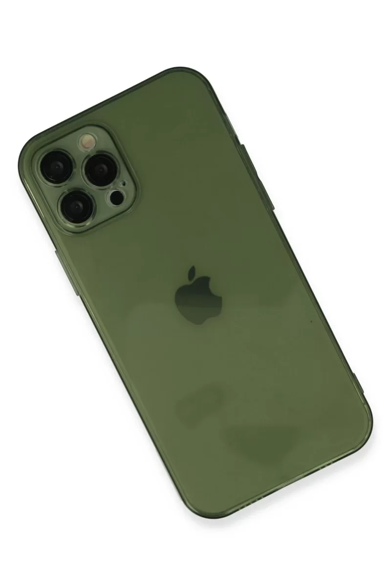 Newface Apple iPhone 12 Pro Kılıf Fly Lens Silikon - Yeşil