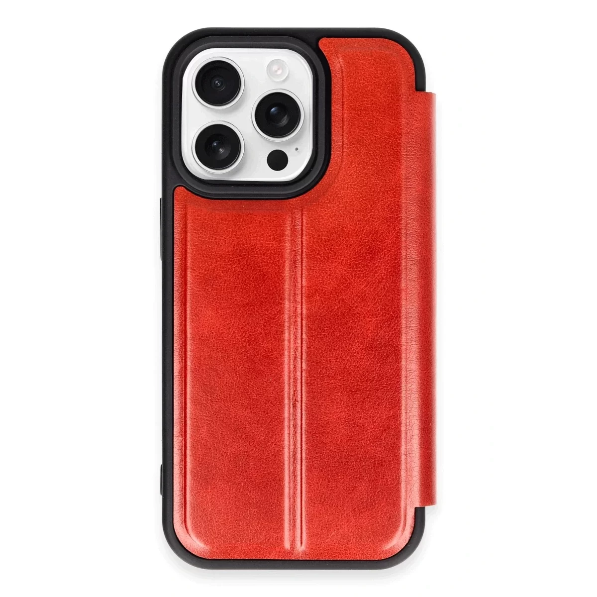 Newface Apple iPhone 14 Pro Kılıf Flip Cover - Kırmızı