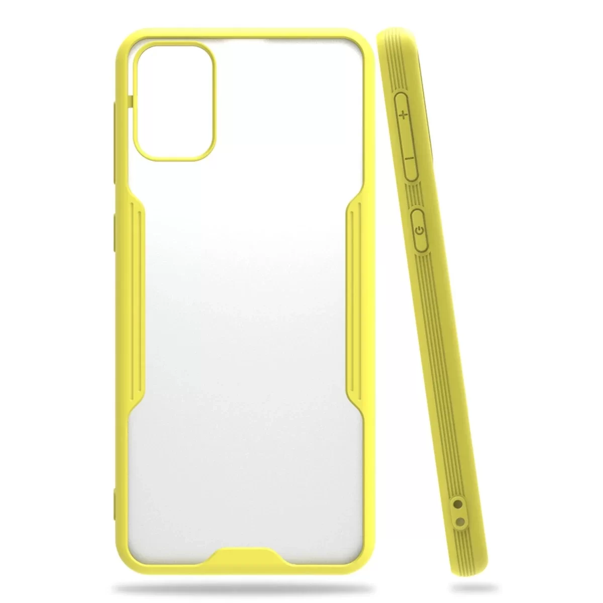 Newface Samsung Galaxy M31 Kılıf Platin Silikon - Sarı