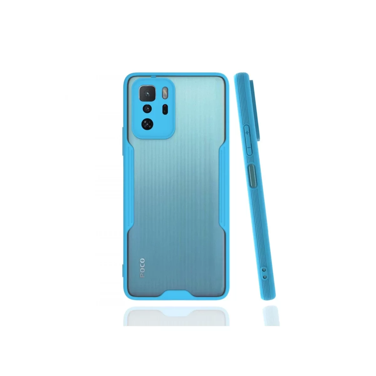 Newface Xiaomi Poco X3 GT Kılıf Platin Silikon - Mavi