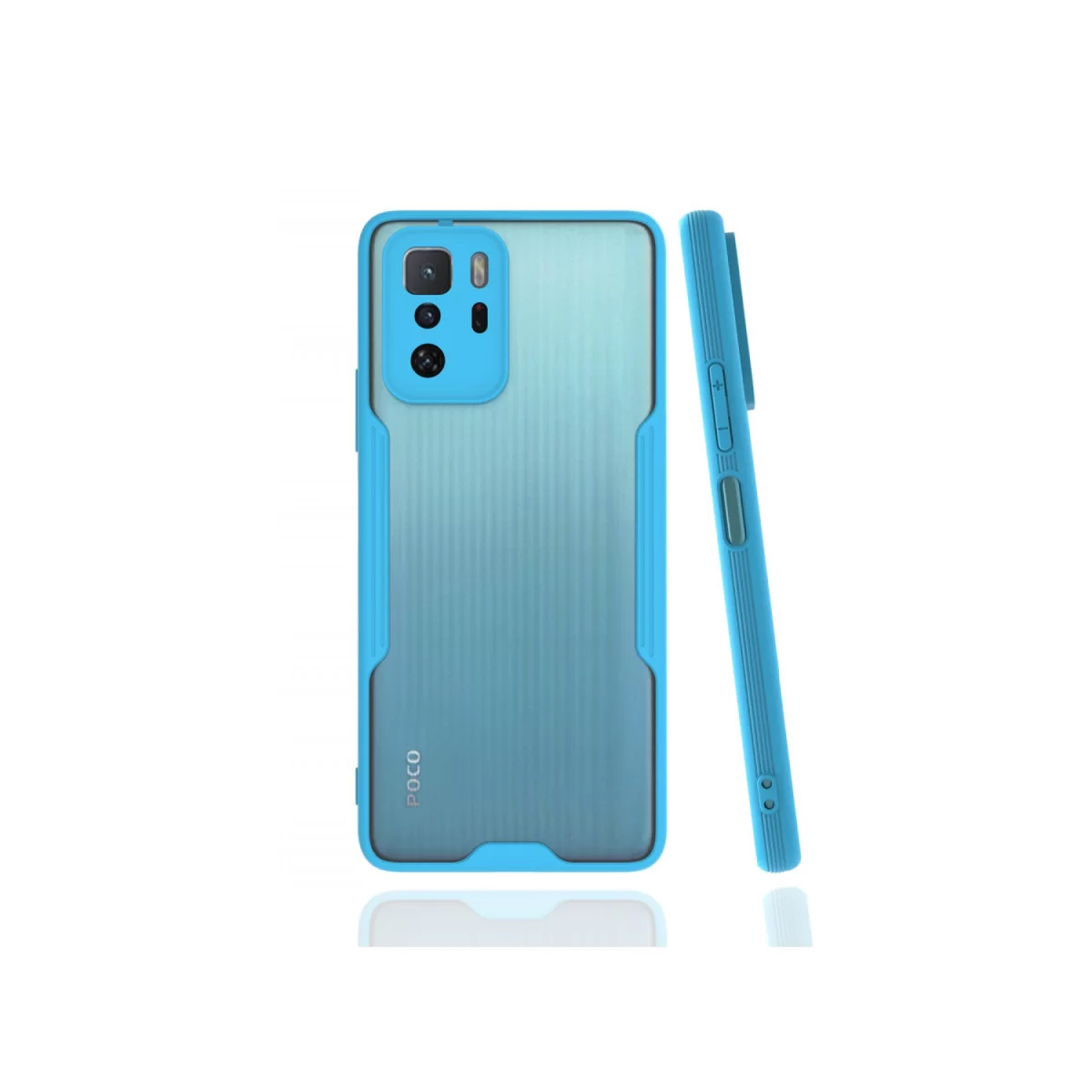 Newface Xiaomi Poco X3 GT Kılıf Platin Silikon - Mavi