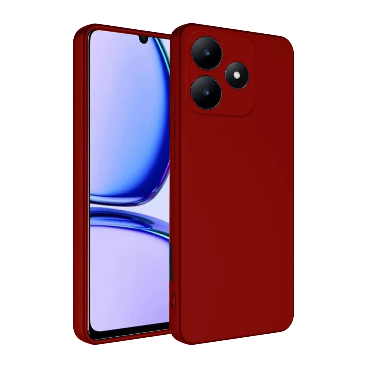 Newface Realme C61 Kılıf First Silikon - Kırmızı