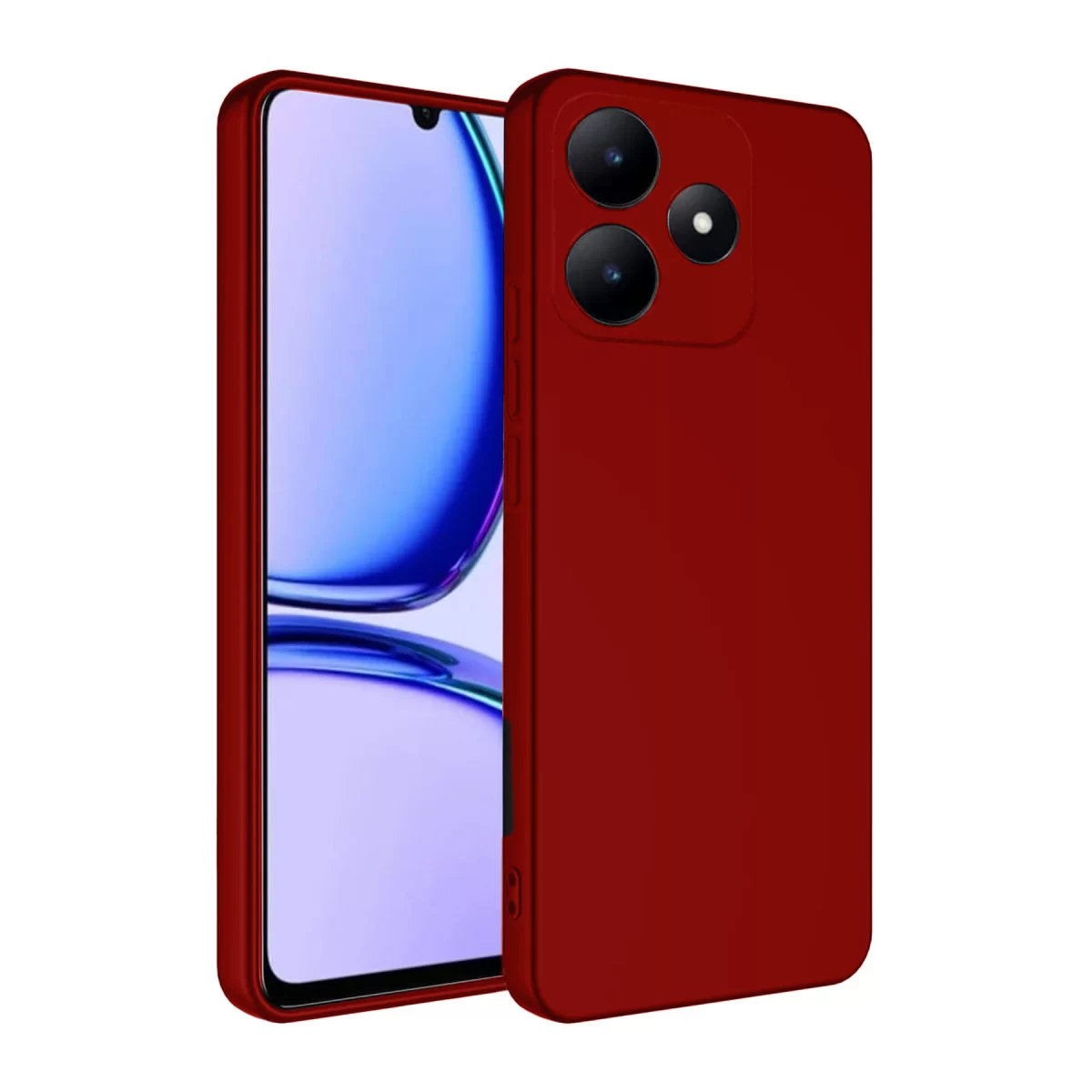 Newface Realme C61 Kılıf First Silikon - Kırmızı