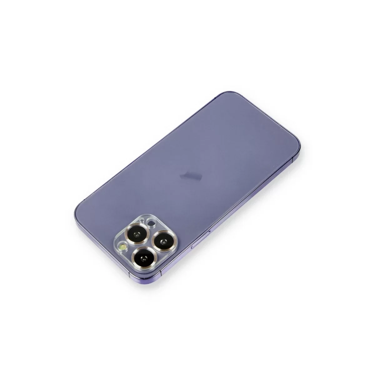 Newface Apple iPhone 12 Pro Metal Kamera Lens Koruma Cam - Gold