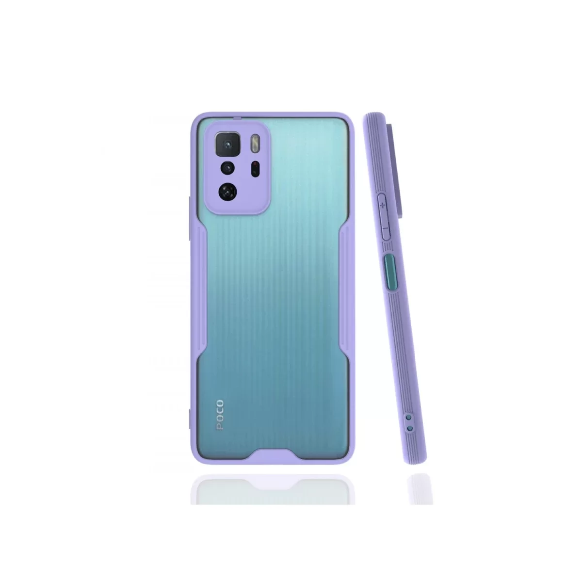 Newface Xiaomi Poco X3 GT Kılıf Platin Silikon - Lila