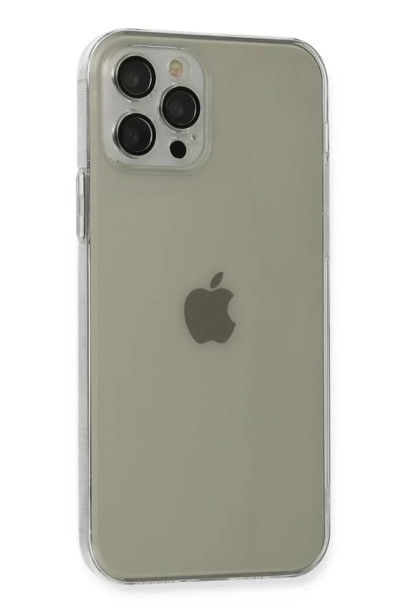 Newface Apple iPhone 12 Pro Kılıf Fly Lens Silikon - Şeffaf