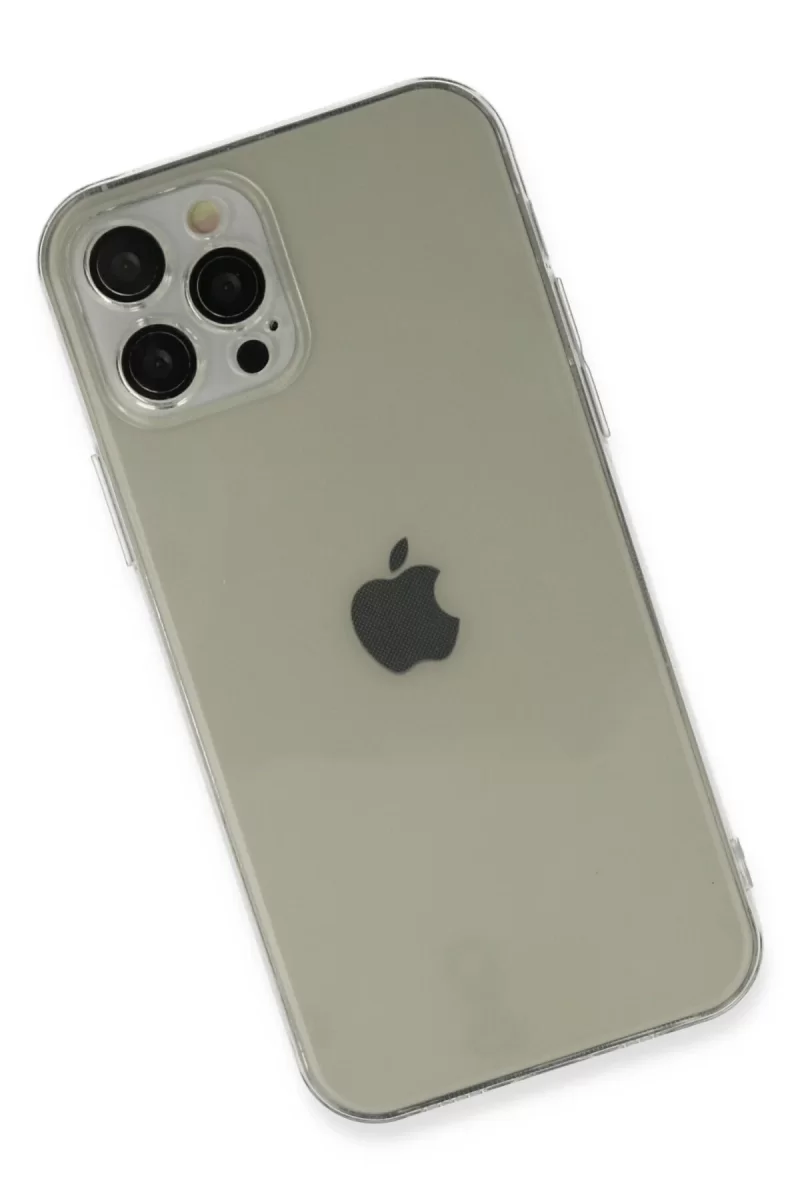 Newface Apple iPhone 12 Pro Kılıf Fly Lens Silikon - Şeffaf