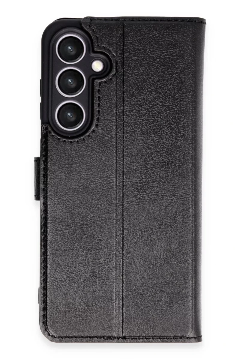 Newface Samsung Galaxy S24 FE Kılıf Trend S Plus Kapaklı Kılıf - Siyah