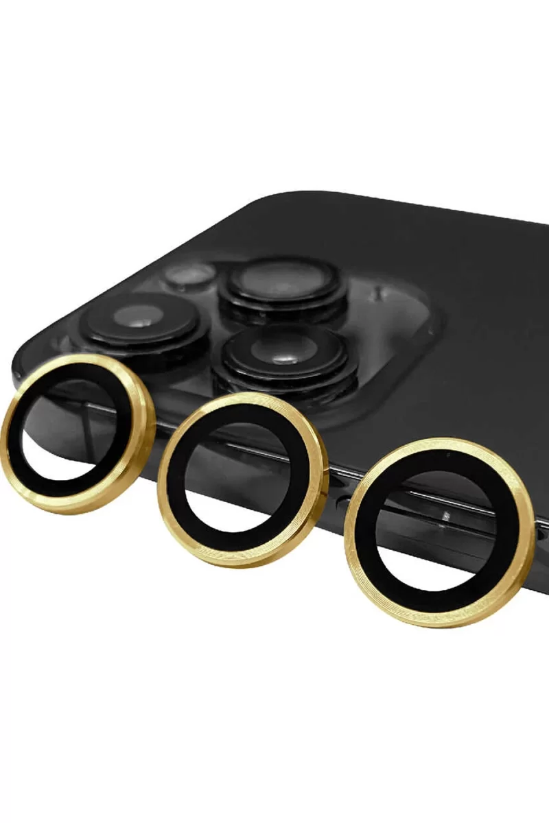 Newface Apple iPhone 14 Pro Raze Metal Kamera Lens - Gold