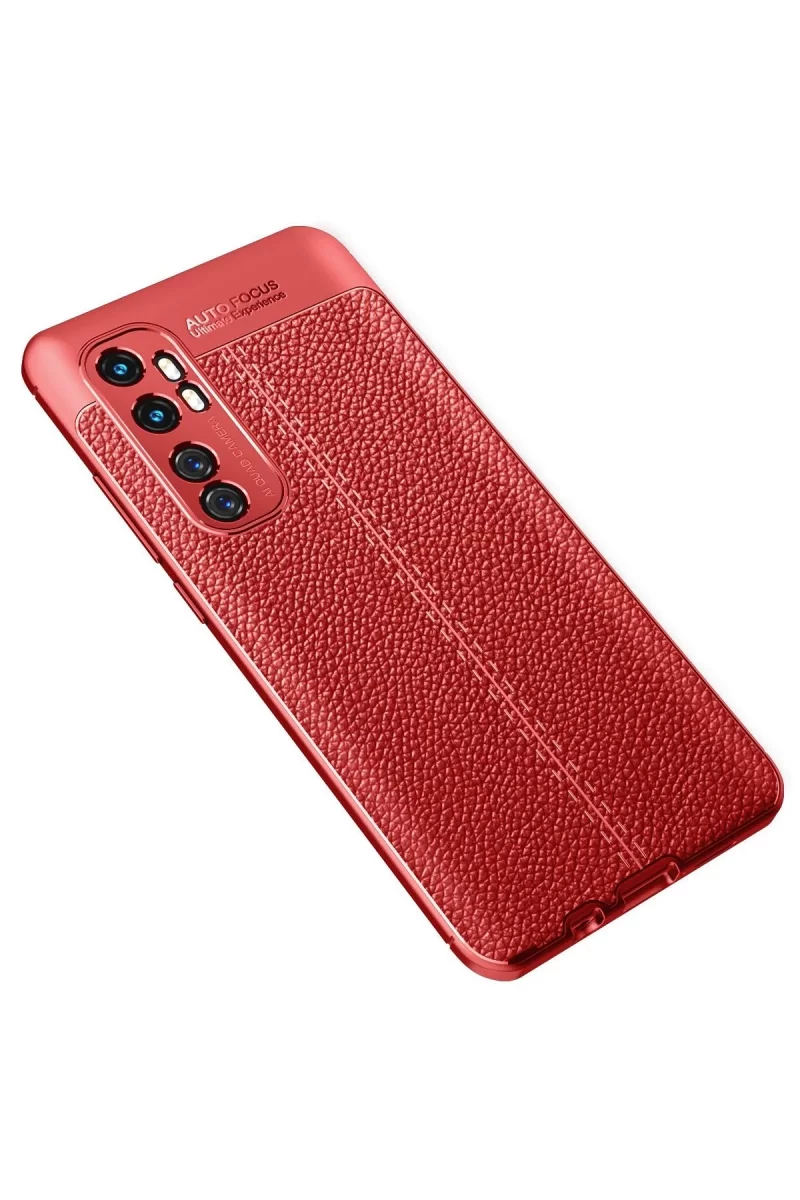 Newface Xiaomi Mi Note 10 Lite Kılıf Auto Focus Kapak - Kırmızı