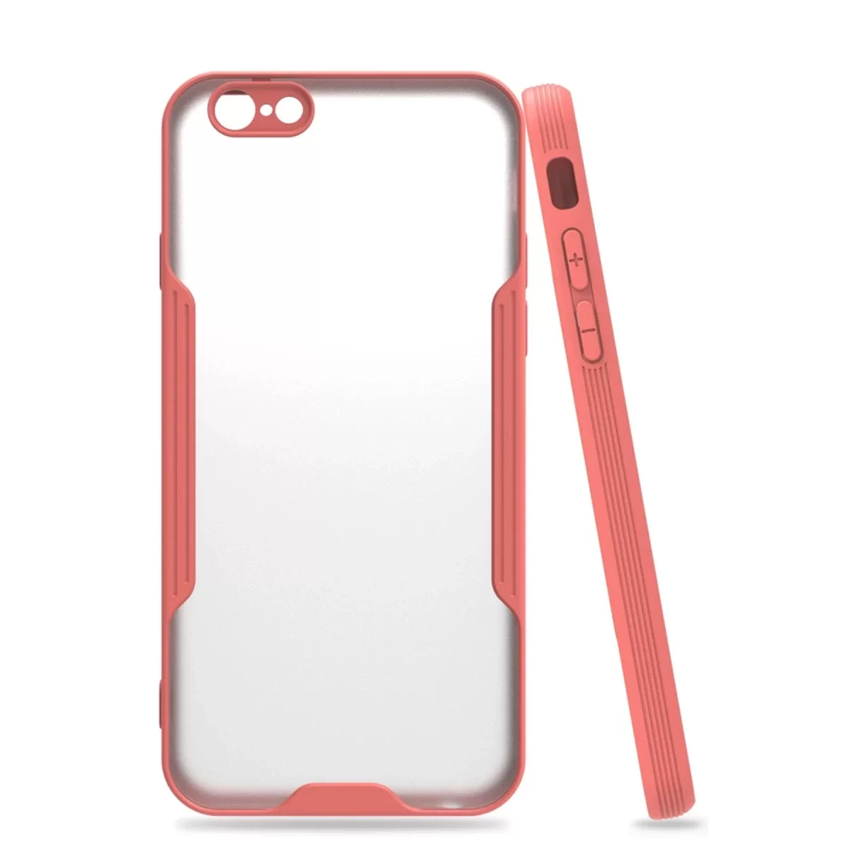 Newface Apple iPhone 6 Kılıf Platin Silikon - Pembe