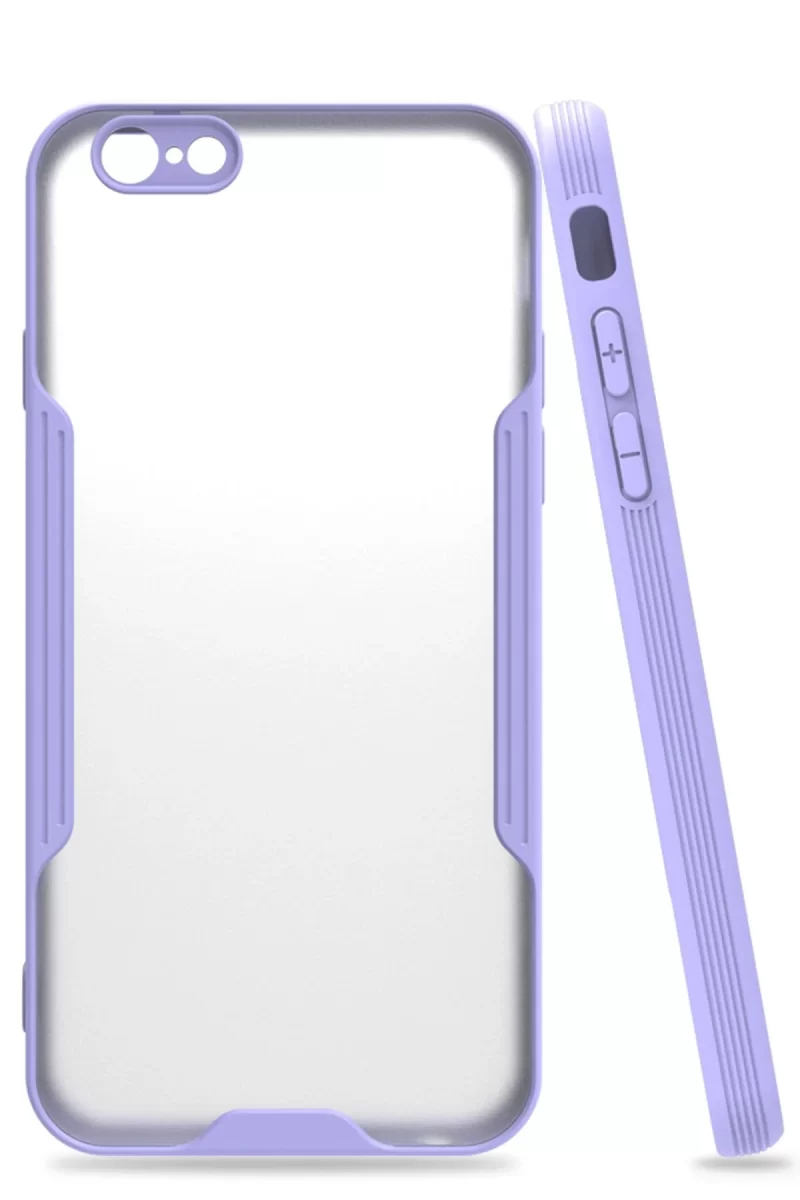 Newface Apple iPhone 6 Kılıf Platin Silikon - Lila