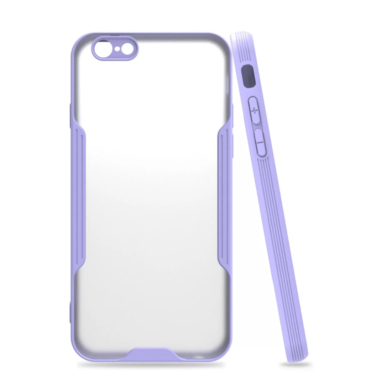 Newface Apple iPhone 6 Kılıf Platin Silikon - Lila