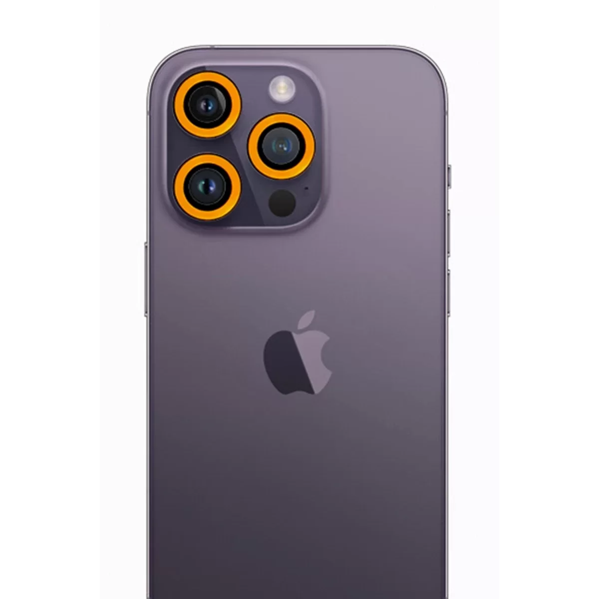 Newface Apple iPhone 12 Pro Neon Fosforlu Kamera Lens - Sarı