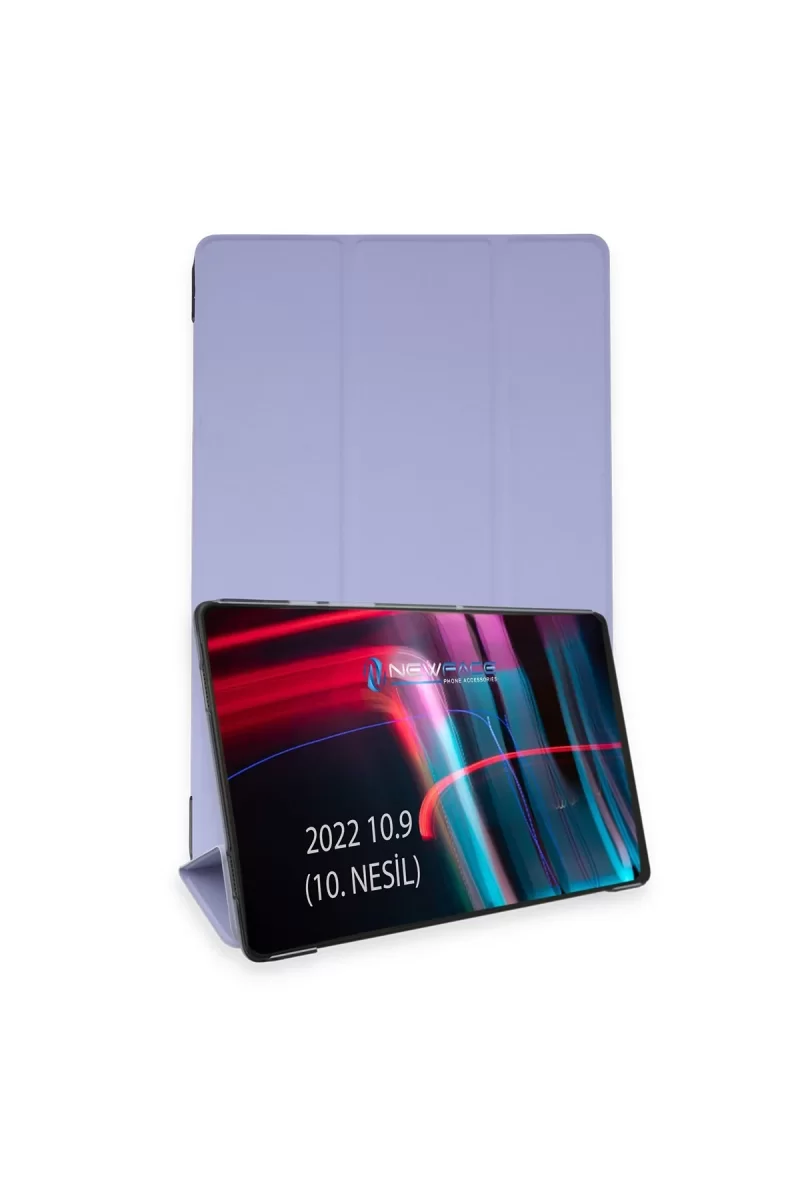 Newface Apple iPad 2022 10.9 (10.nesil) Kılıf Tablet Smart Kılıf - Lila