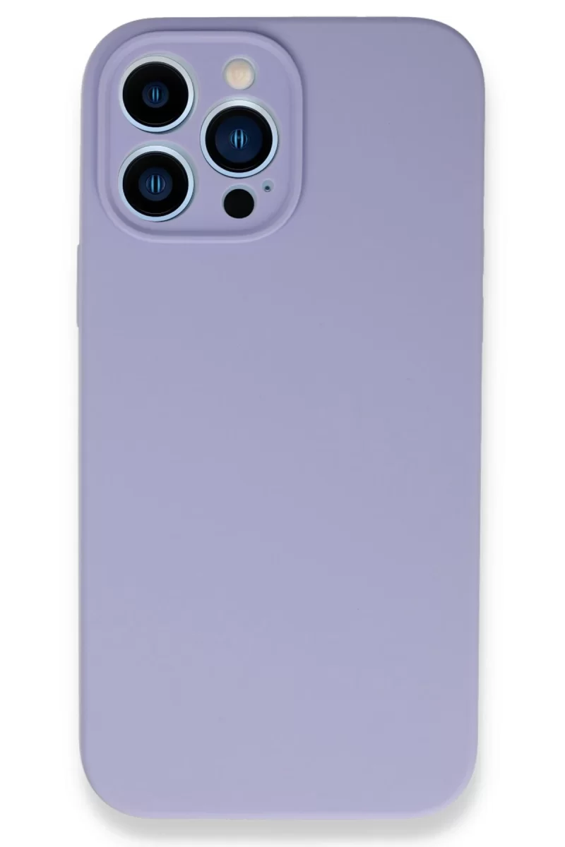 Newface Apple iPhone 13 Pro Max Kılıf Lansman Legant Silikon - Lila