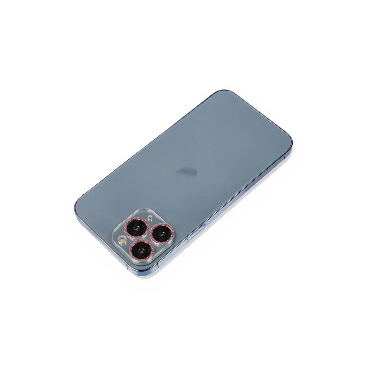 Newface Apple iPhone 11 Pro Max Shine Kamera Lens Koruma Cam - Pembe