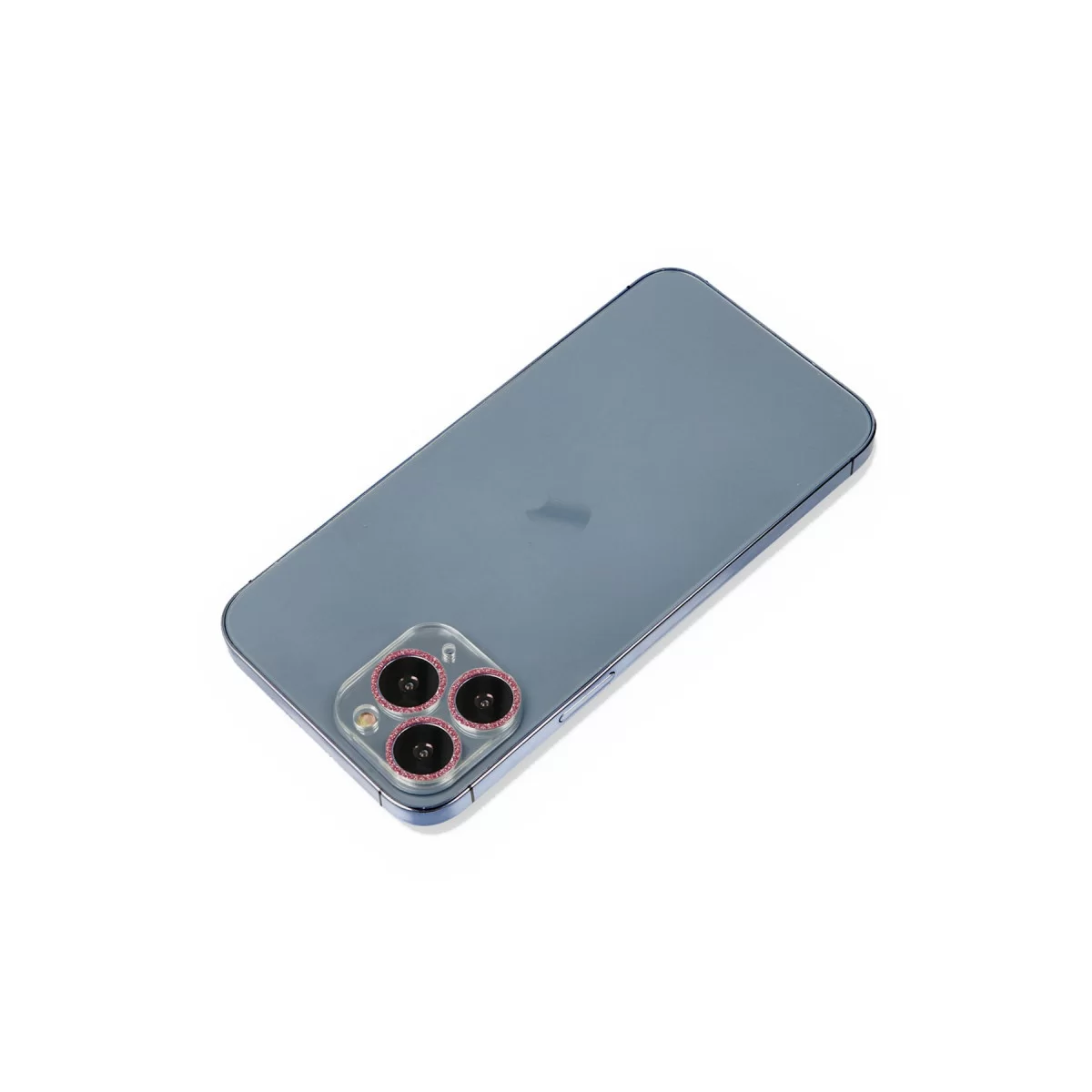 Newface Apple iPhone 11 Pro Max Shine Kamera Lens Koruma Cam - Pembe