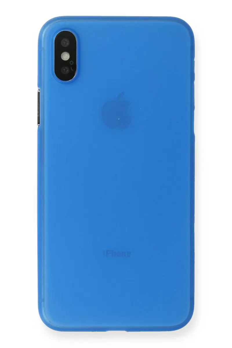 Newface Apple iPhone XS Max Kılıf PP Ultra İnce Kapak - Mavi