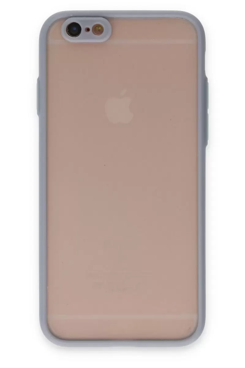 Newface Apple iPhone 6 Kılıf Montreal Silikon Kapak - Gri