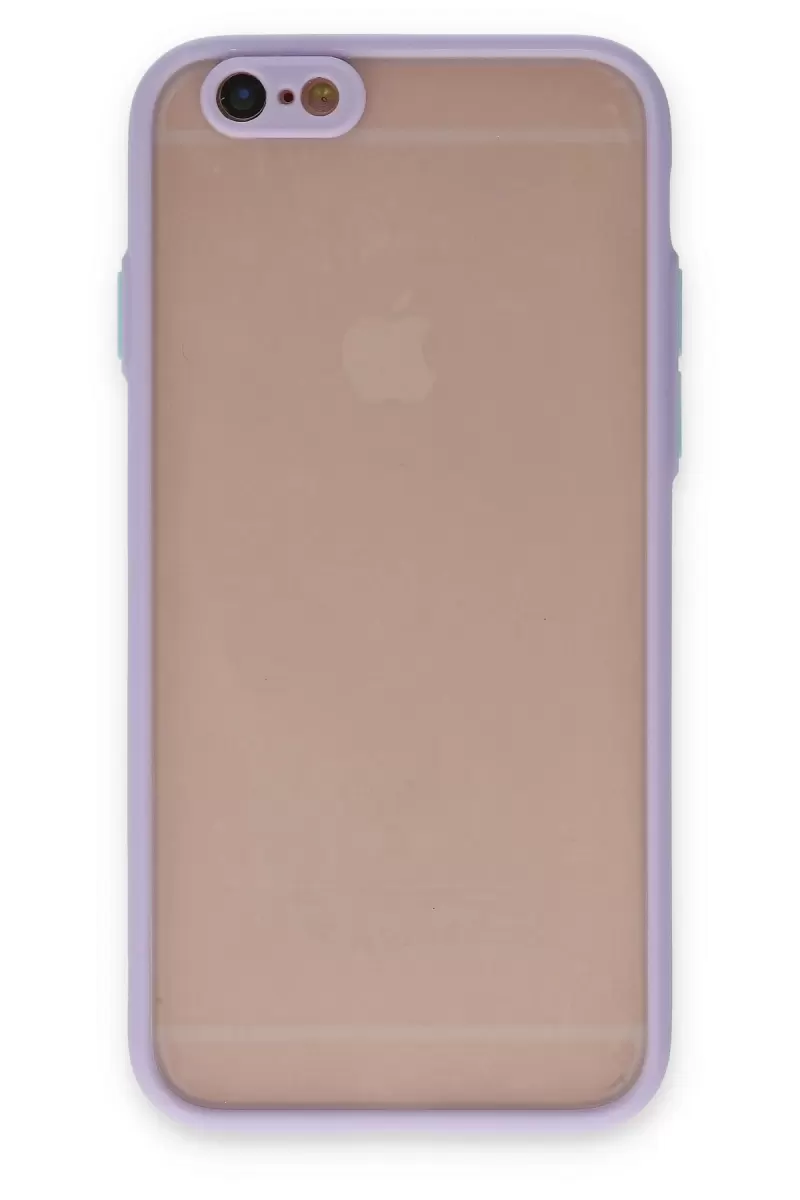 Newface Apple iPhone 6 Kılıf Montreal Silikon Kapak - Mor