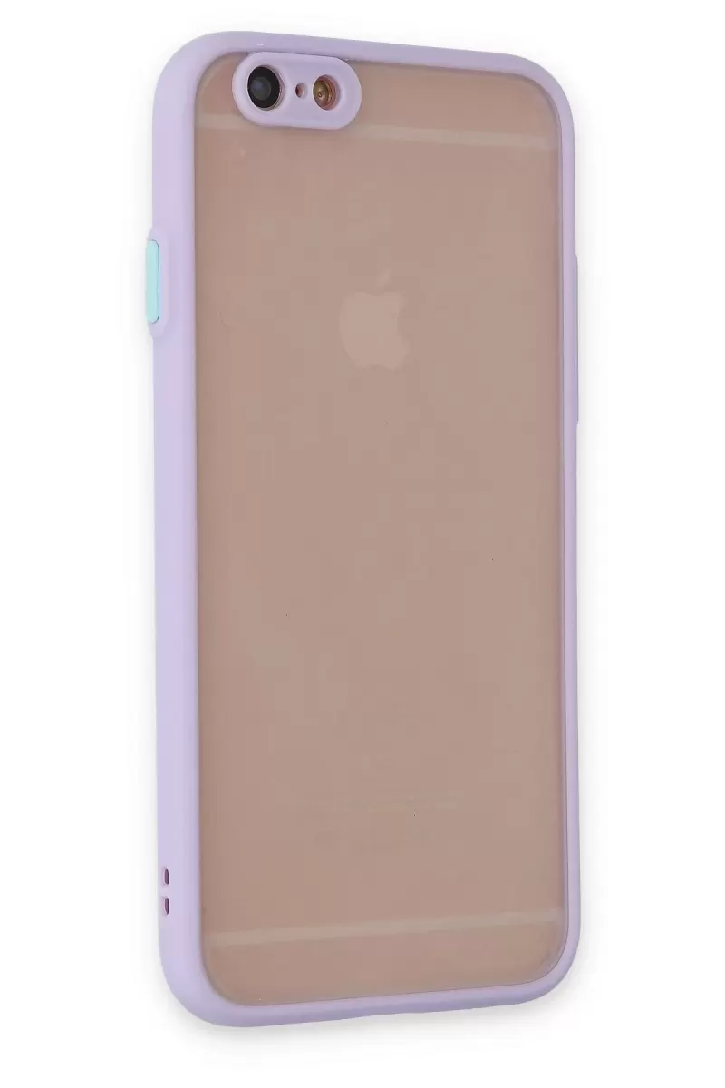 Newface Apple iPhone 6 Kılıf Montreal Silikon Kapak - Mor