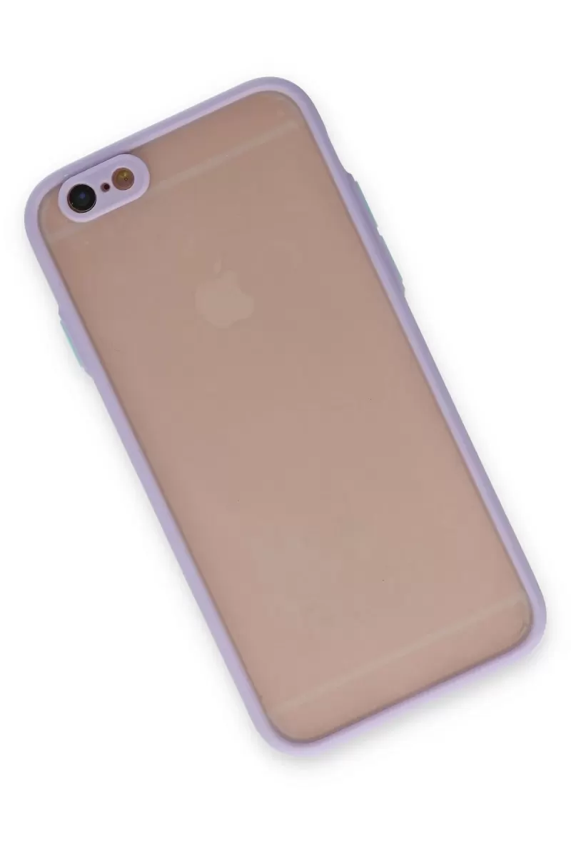 Newface Apple iPhone 6 Kılıf Montreal Silikon Kapak - Mor