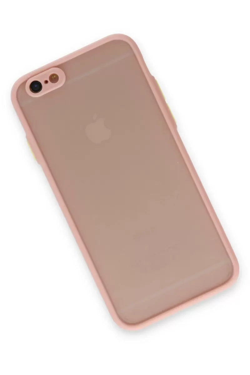 Newface Apple iPhone 6 Kılıf Montreal Silikon Kapak - Pembe