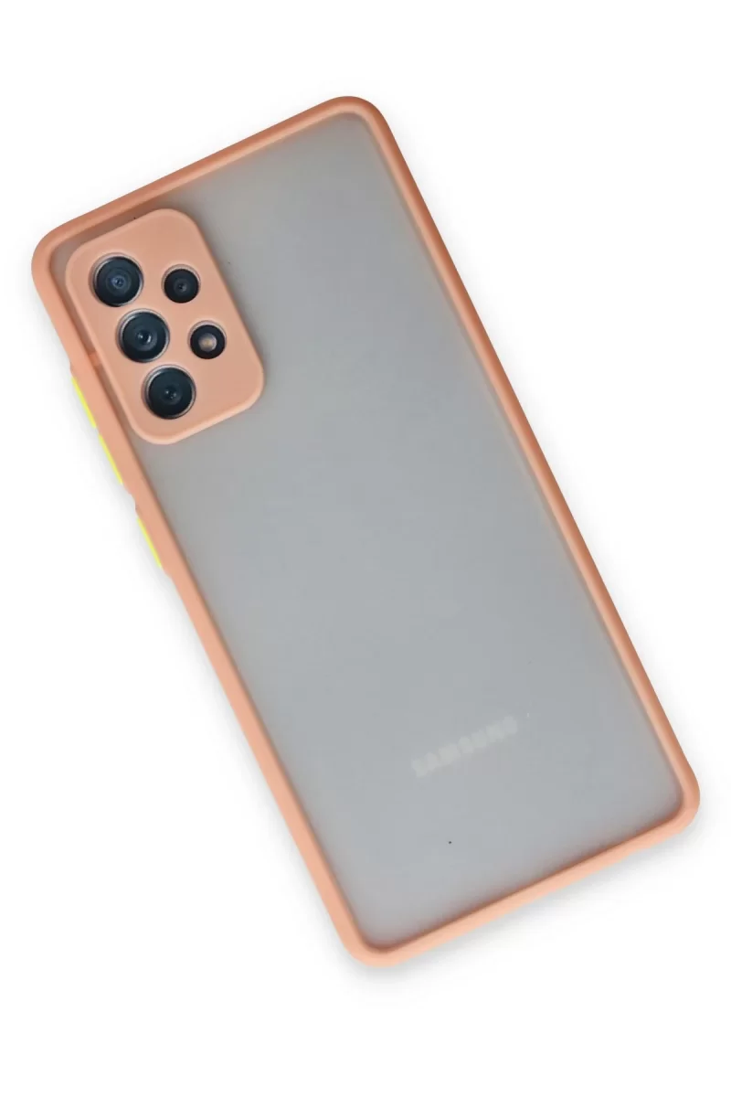 Newface Samsung Galaxy A72 Kılıf Montreal Silikon Kapak - Pembe