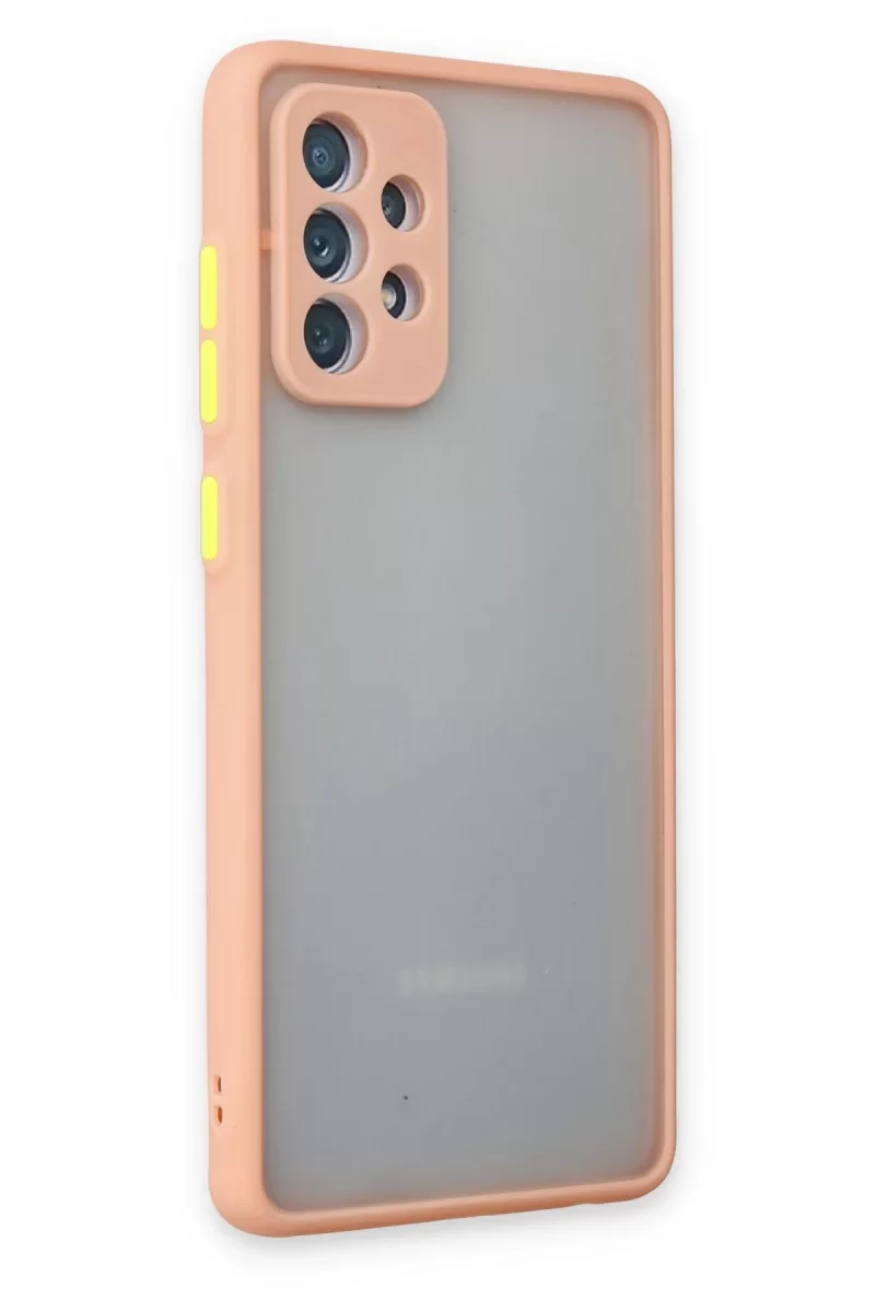 Newface Samsung Galaxy A72 Kılıf Montreal Silikon Kapak - Pembe