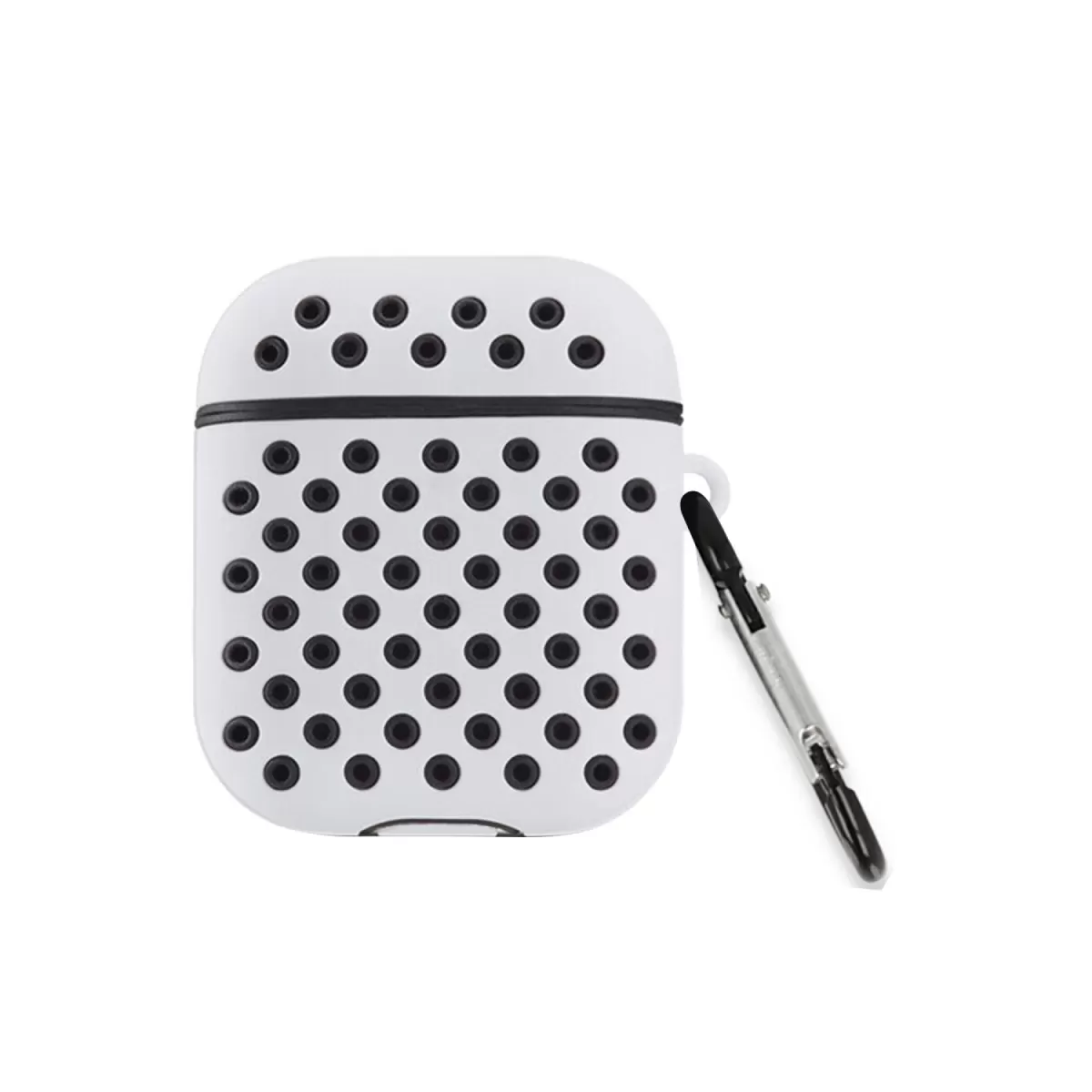 Newface Apple Airpods 3 (3.nesil) Spor Delikli Kılıf - Gri-Siyah