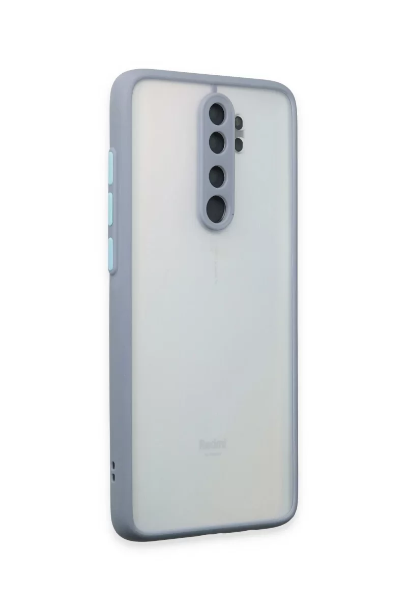 Newface Xiaomi Redmi Note 8 Pro Kılıf Montreal Silikon Kapak - Gri