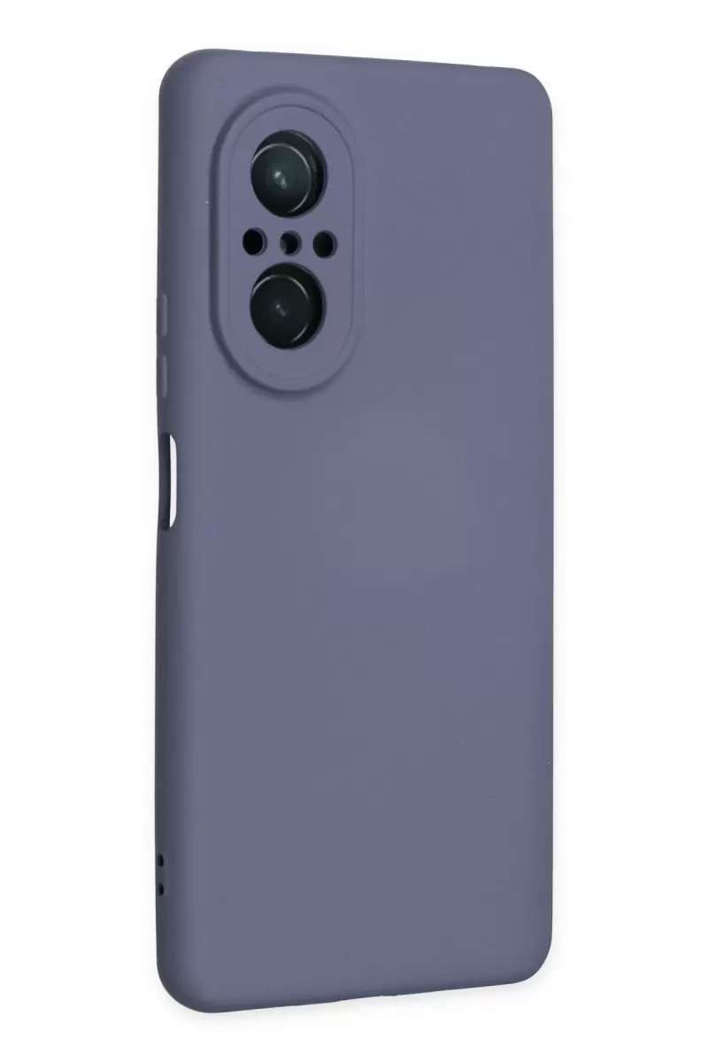 Newface Huawei Nova 9 SE Kılıf Nano içi Kadife Silikon - Gri