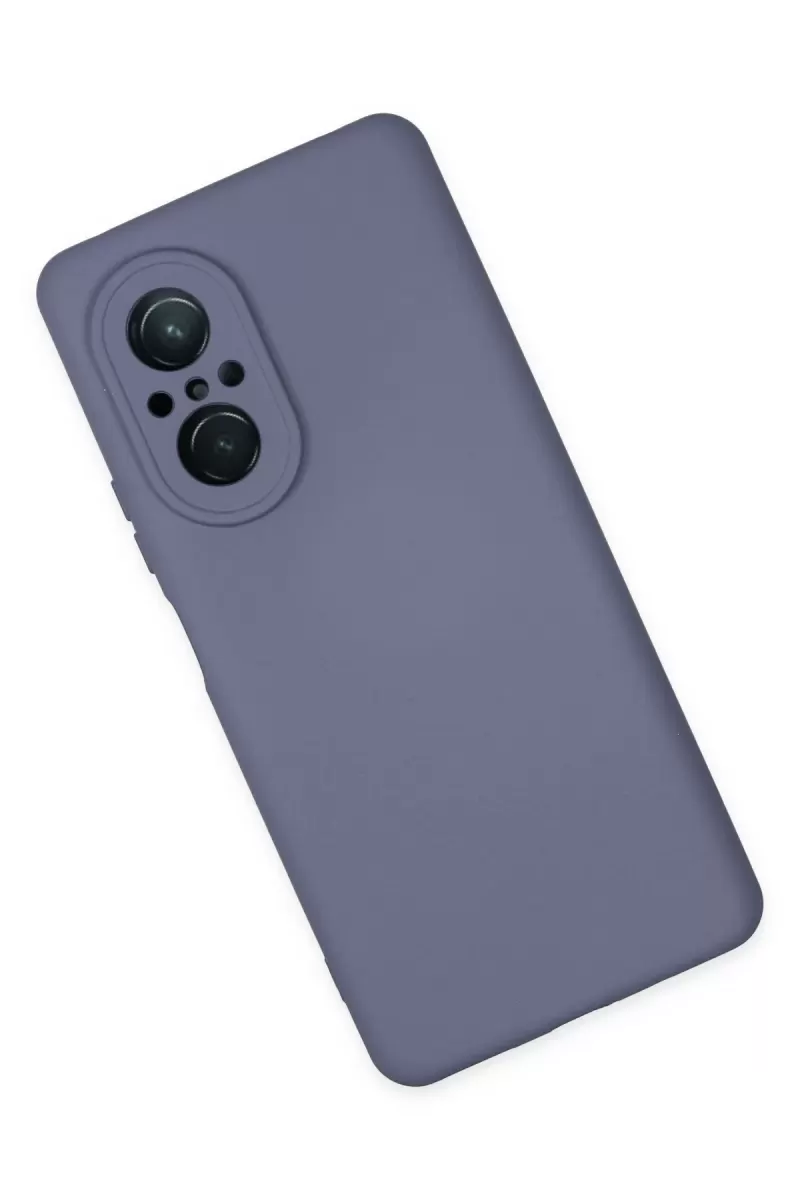 Newface Huawei Nova 9 SE Kılıf Nano içi Kadife Silikon - Gri