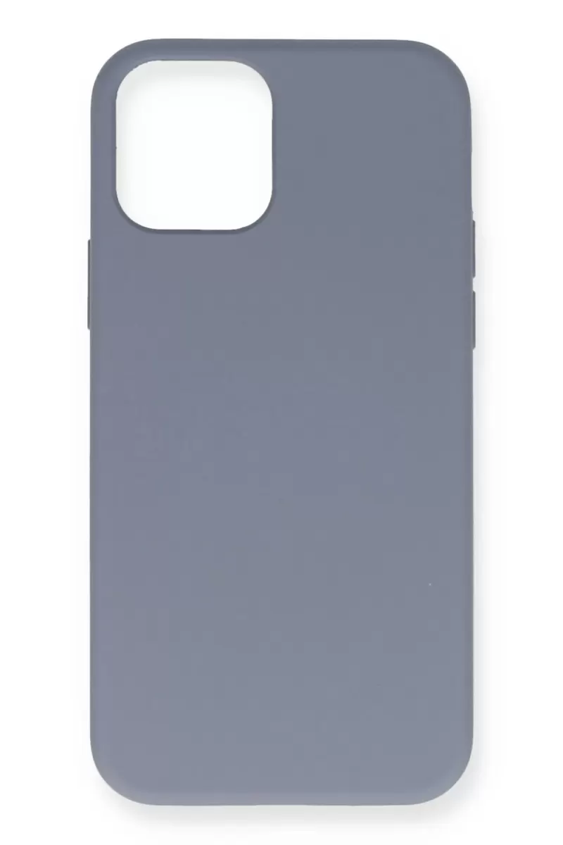 Newface Apple iPhone 12 Pro Max Kılıf Nano içi Kadife Silikon - Gri
