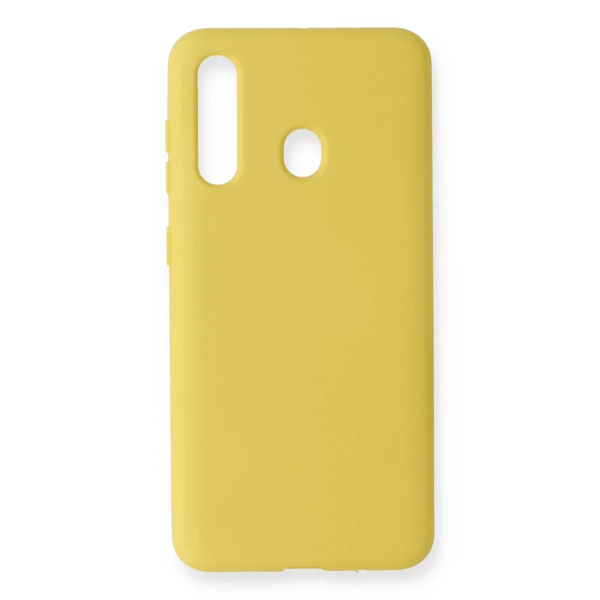 Newface Samsung Galaxy M40 Kılıf Nano içi Kadife Silikon - Sarı