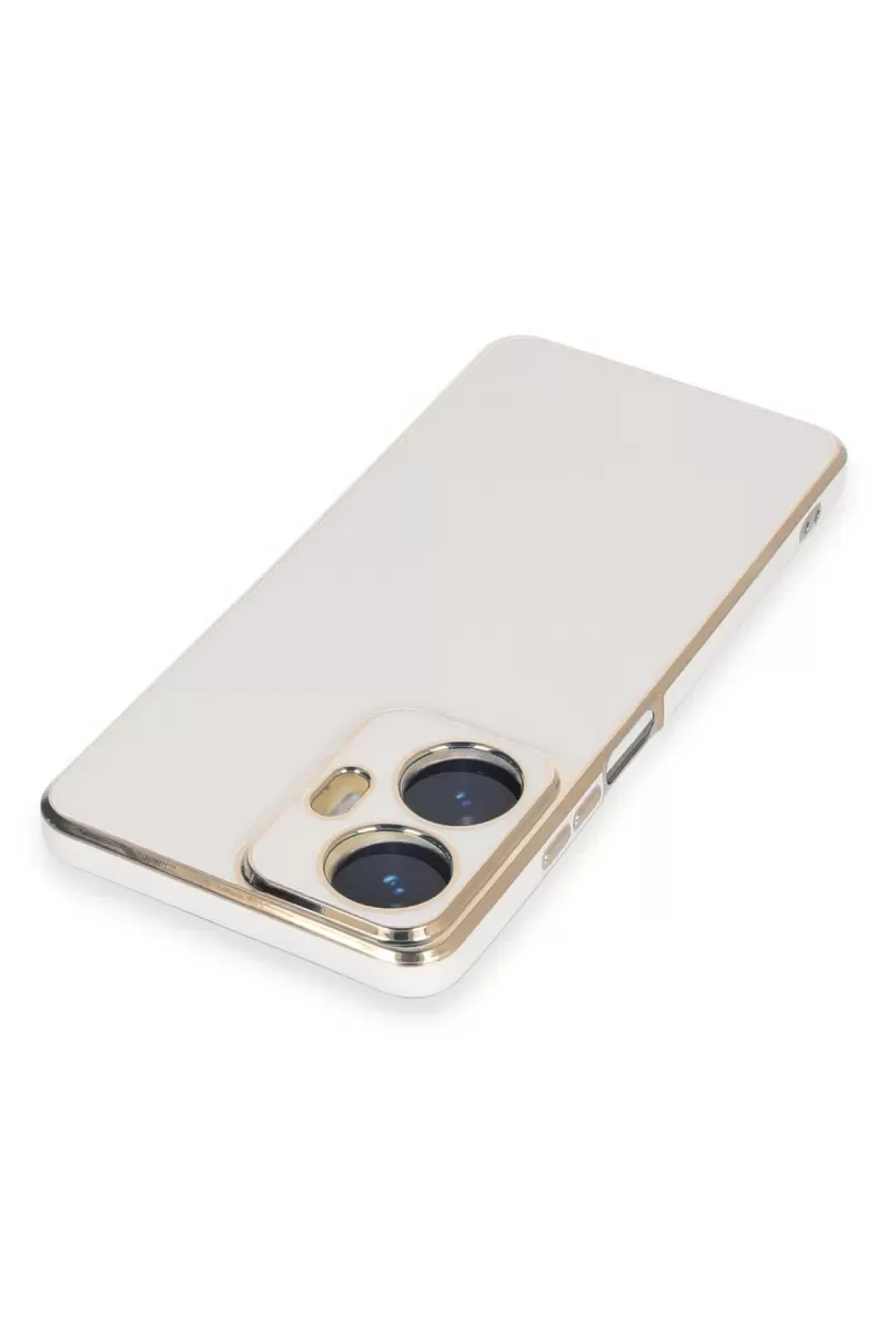 Newface Realme C55 Kılıf Volet Silikon - Beyaz