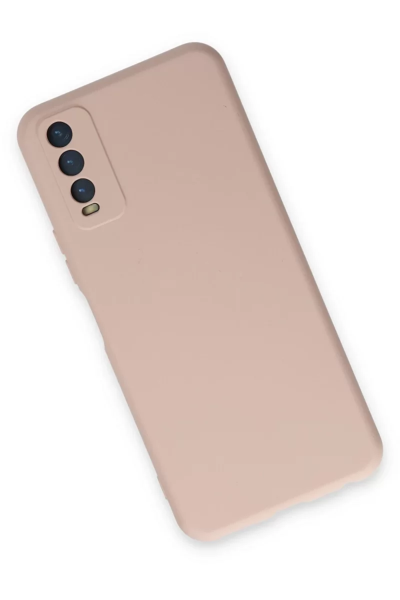 Newface Vivo Y11S Kılıf Nano içi Kadife Silikon - Pudra