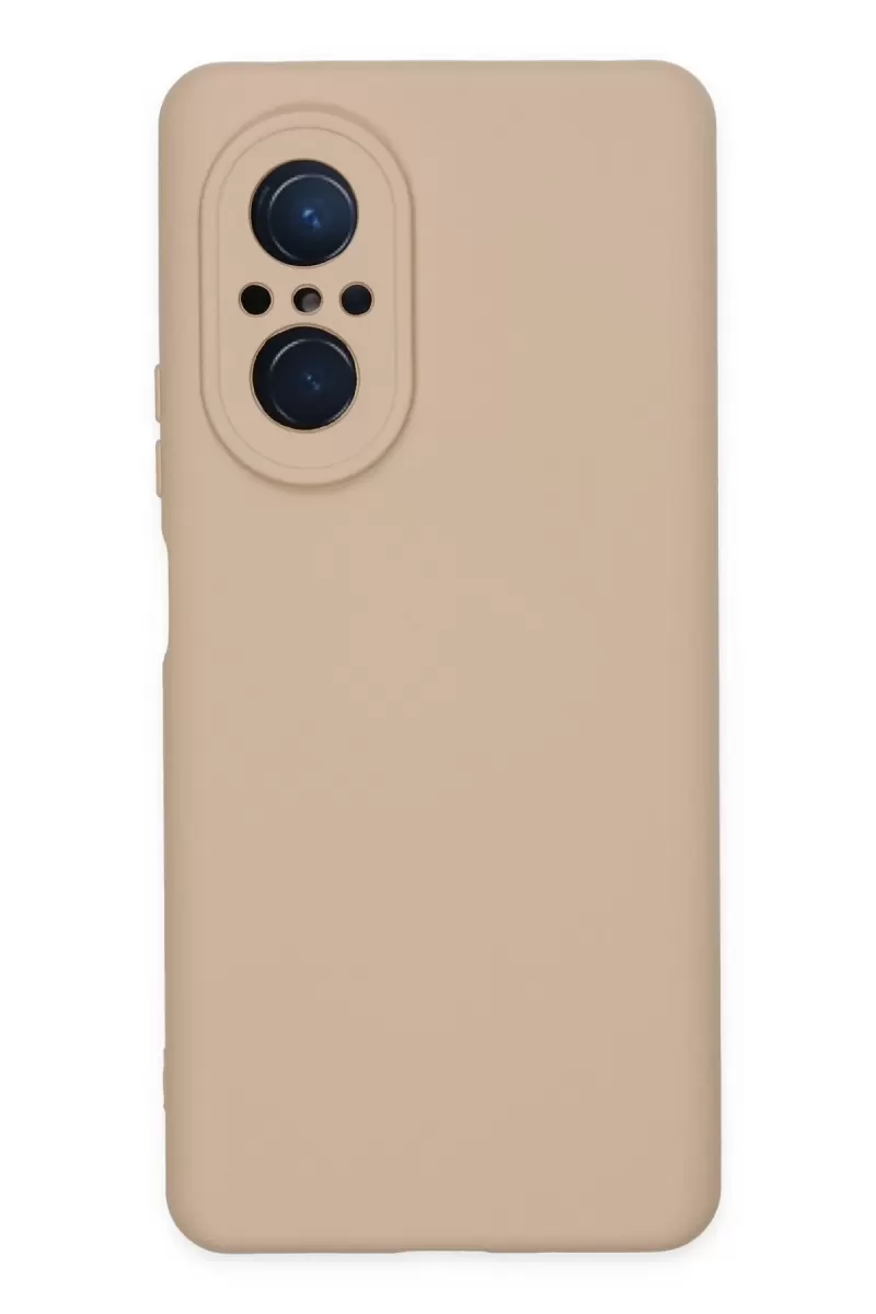 Newface Huawei Nova 9 SE Kılıf Nano içi Kadife Silikon - Pudra