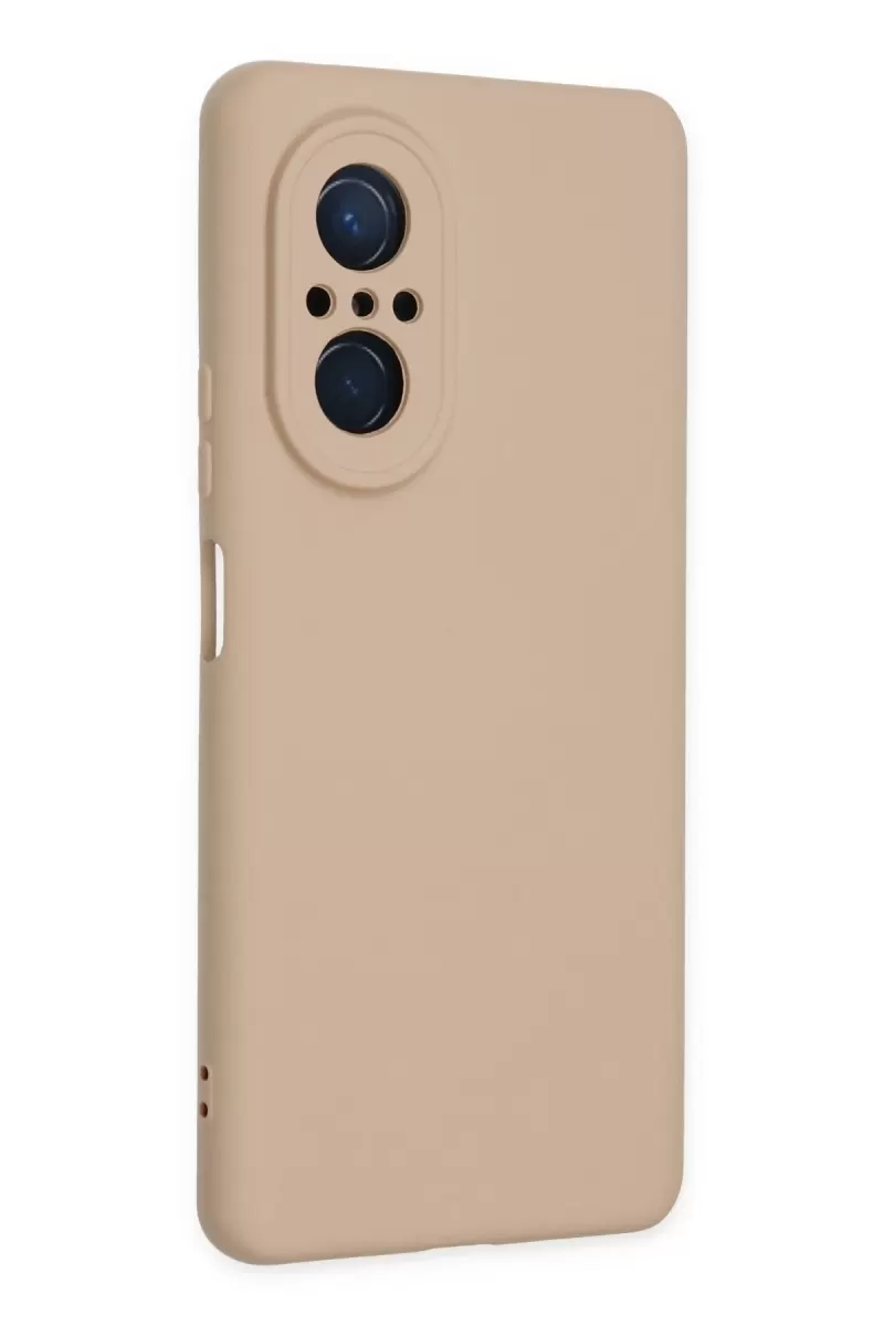 Newface Huawei Nova 9 SE Kılıf Nano içi Kadife Silikon - Pudra