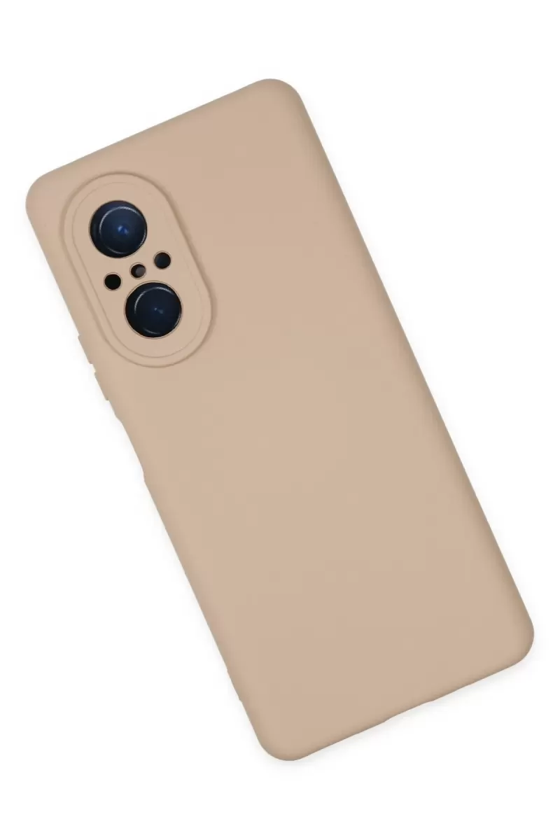 Newface Huawei Nova 9 SE Kılıf Nano içi Kadife Silikon - Pudra
