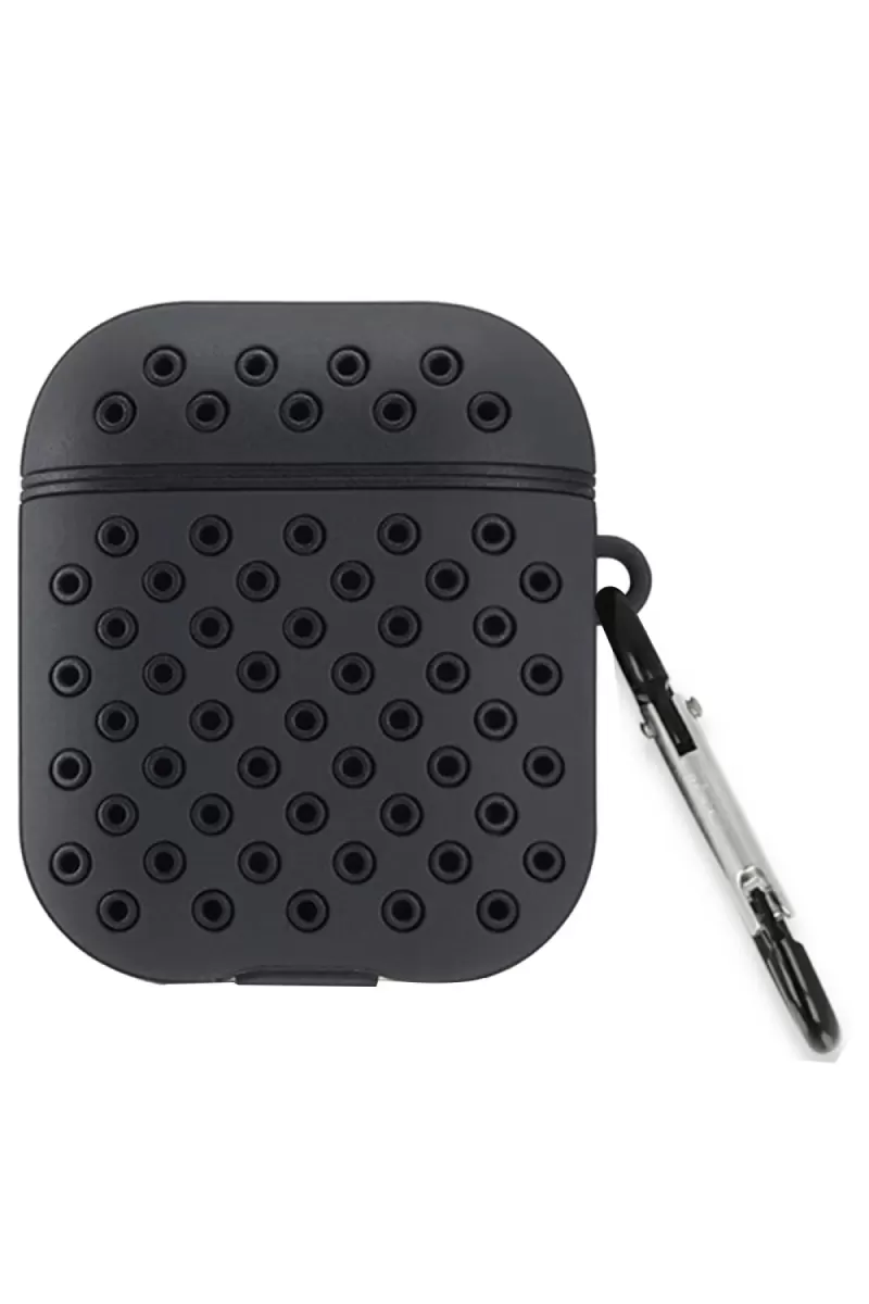 Newface Apple Airpods 3 (3.nesil) Spor Delikli Kılıf - Siyah-Siyah