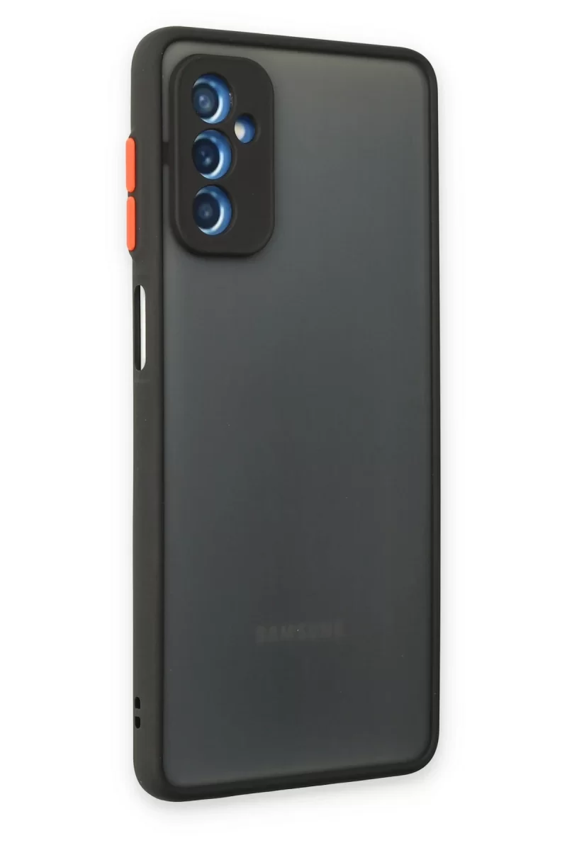 Newface Samsung Galaxy M52 5G Kılıf Montreal Silikon Kapak - Siyah