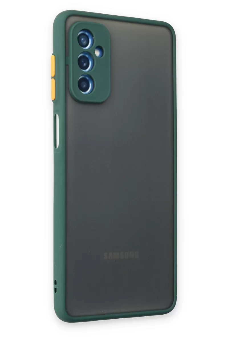 Newface Samsung Galaxy M52 5G Kılıf Montreal Silikon Kapak - Yeşil
