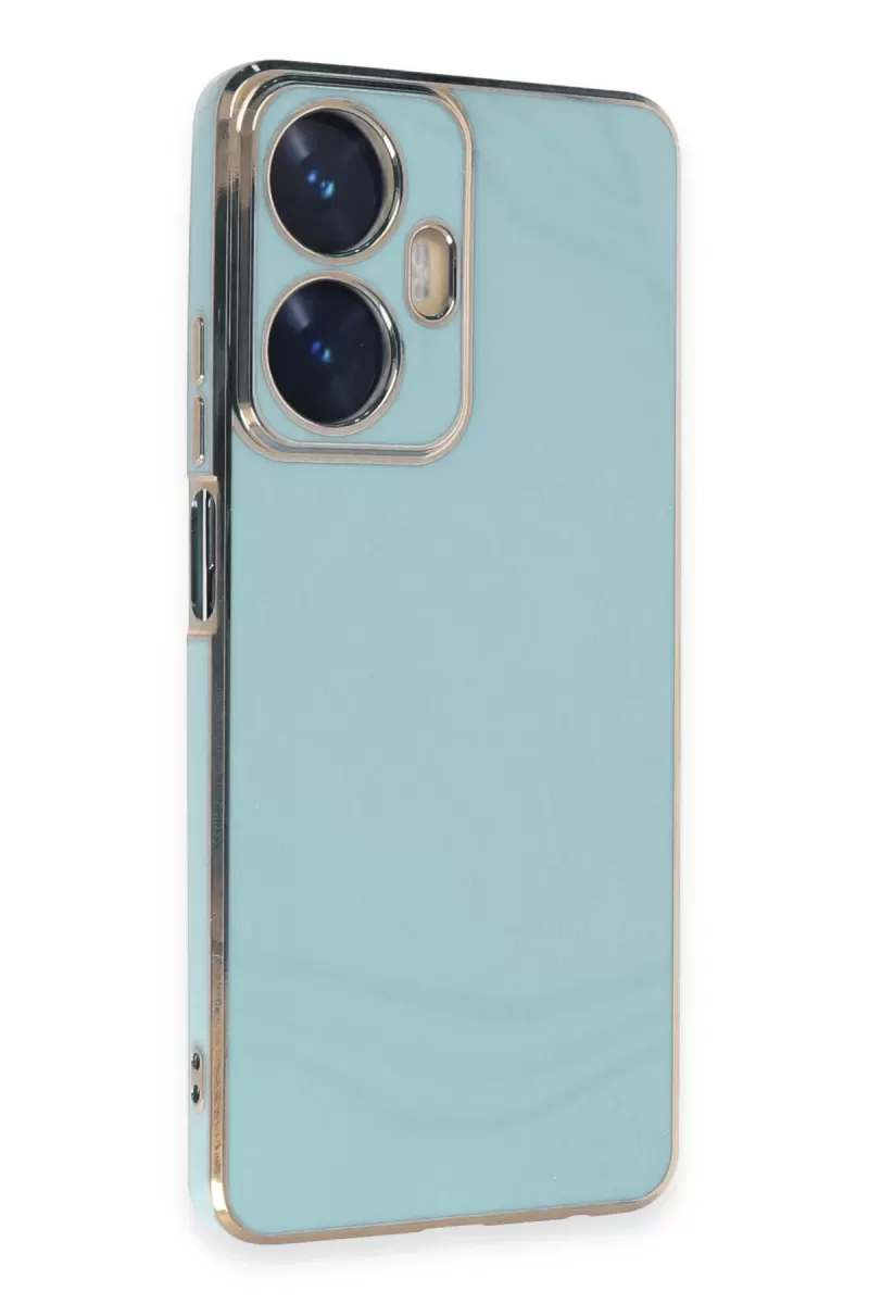 Newface Realme C55 Kılıf Volet Silikon - Açık Yeşil