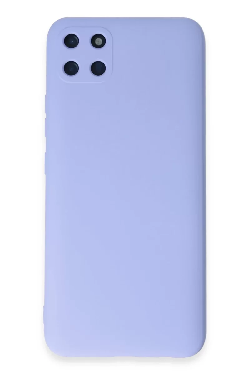 Newface Realme C11 Kılıf Nano içi Kadife Silikon - Lila