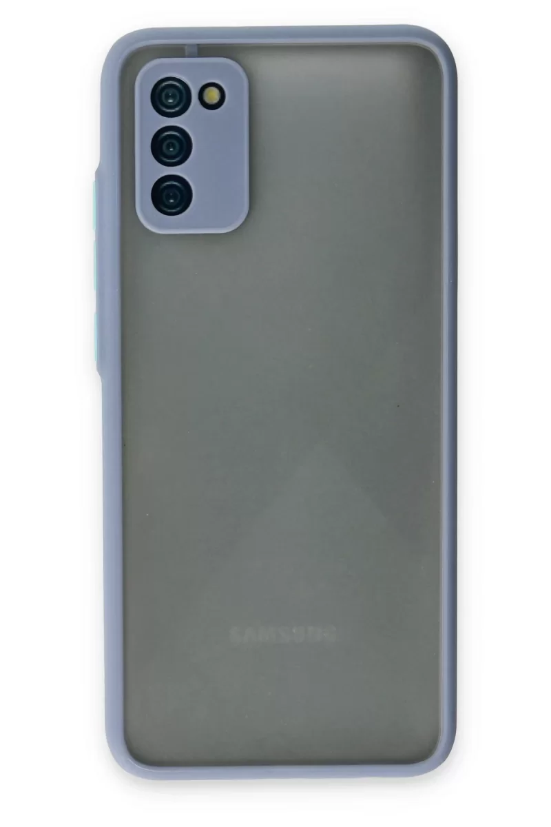 Newface Samsung Galaxy A02S Kılıf Montreal Silikon Kapak - Gri