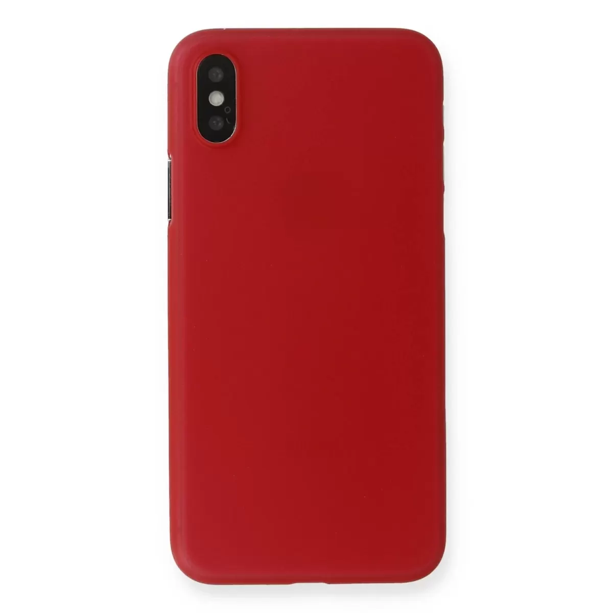 Newface Apple iPhone XS Max Kılıf PP Ultra İnce Kapak - Kırmızı