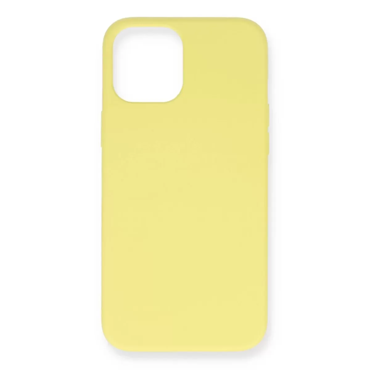Newface Apple iPhone 12 Mini Kılıf Nano içi Kadife Silikon - Sarı
