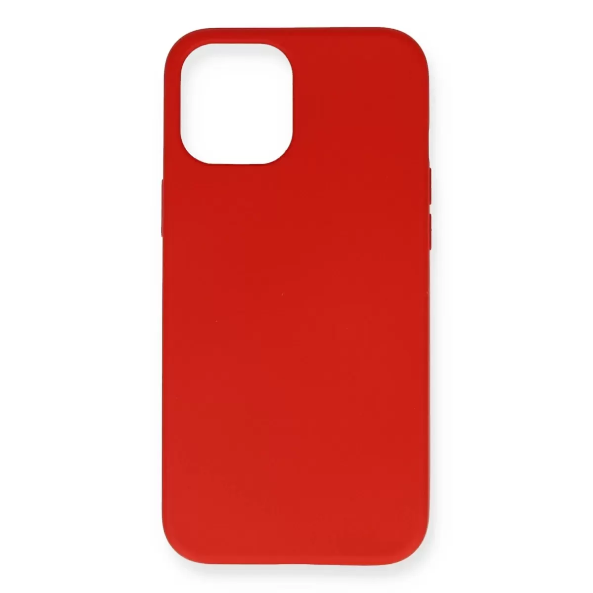 Newface Apple iPhone 12 Mini Kılıf Nano içi Kadife Silikon - Kırmızı